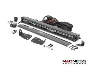 Ford Bronco Sport Front Bumper Light Bar Mount w/ 20" Single Row Black Series LED w/ White DRL